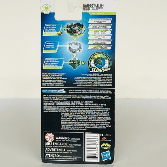 Beyblade Burst Turbo Slingshock Gargoyle G4 Single Battling Top New Sealed - Picture 6 of 10
